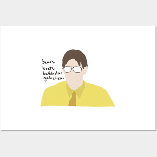 Jim The Office bears, beets, battlestar galactica Posters and Art